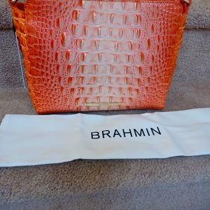 NWT Brahmin Carrie Crossbody  Sherbert Ombre Melbourne With Dust Bag